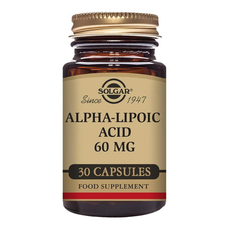 Solgar Alpha-Lipoic Acid 60mg 30 Veg Capsules