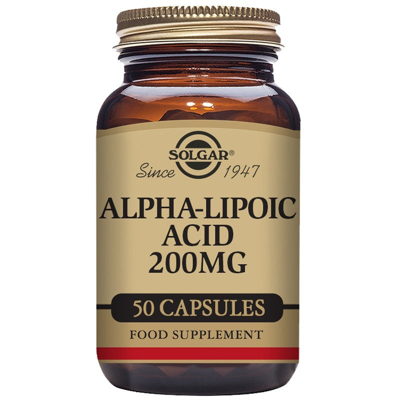 Solgar Alpha-Lipoic Acid 200mg 50 Veg Capsules
