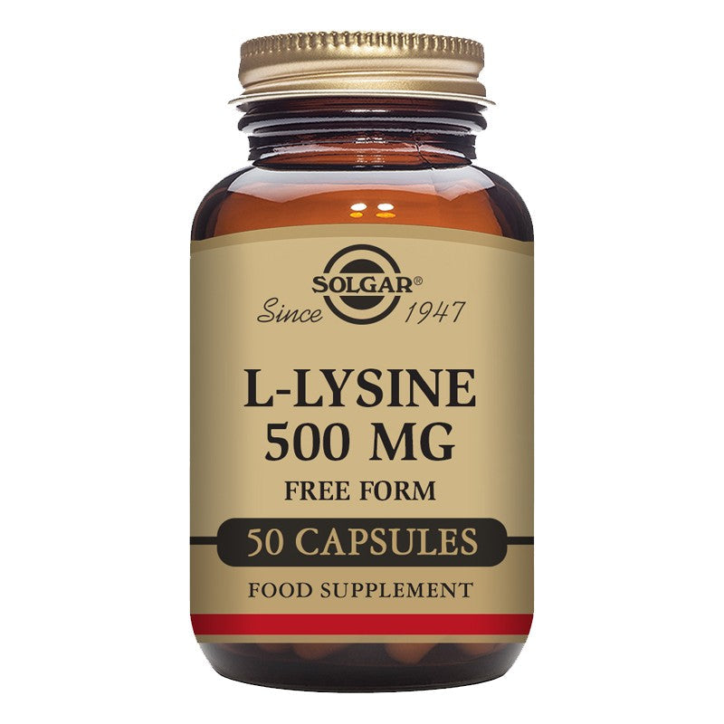 Solgar L-Lysine 500mg 50 Veg Capsules