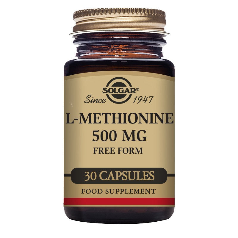 Solgar L-Methionine 500mg 30 Veg Capsules