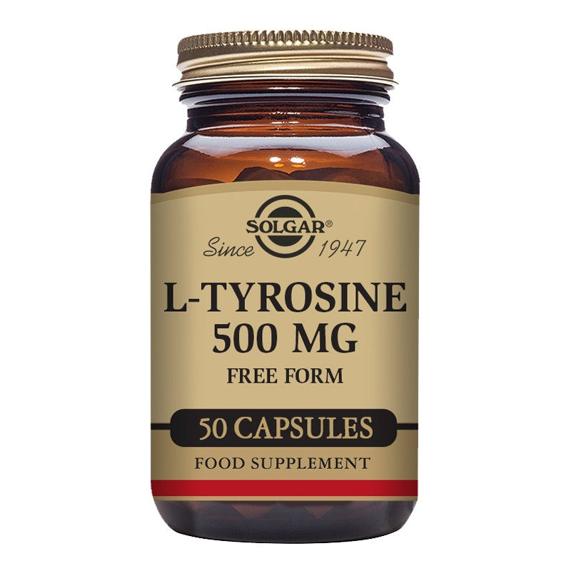 Solgar L-Tyrosine 500mg 50 Veg Capsules