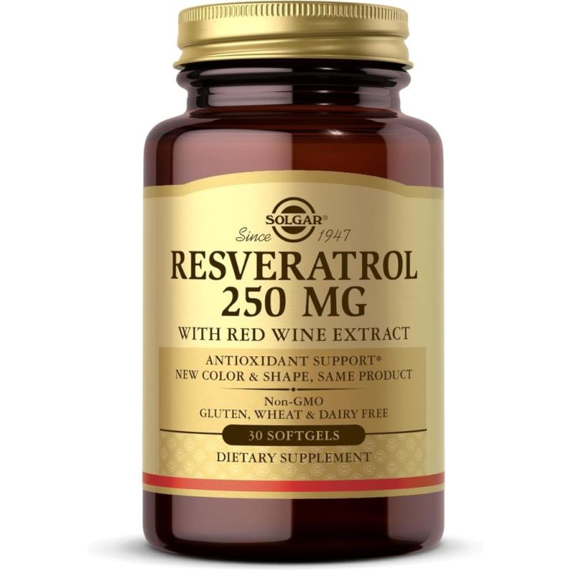 Solgar Resveratrol 250mg 30 Softgels
