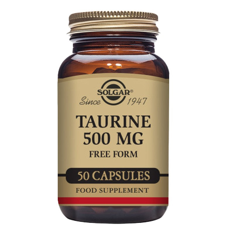 Solgar Taurine 500mg 50 Veg Capsules