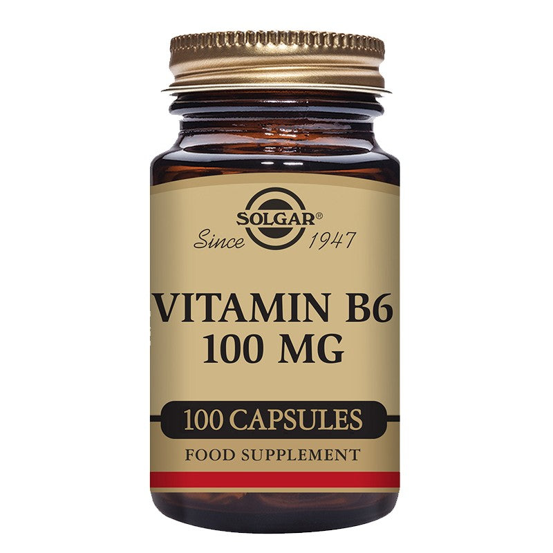 Solgar Vitamin B6 100mg 100 Veg Capsules