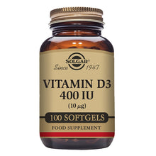 Solgar Vitamin D3 400iu (10µg) 100 Softgels