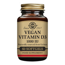 Solgar Vegan Vitamin D3 (Cholecalciferol) 1000iu (25µg) 60 Capsules