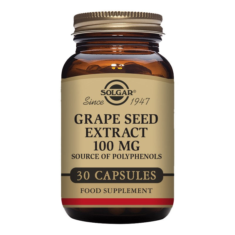 Solgar Grape Seed Extract 100mg 30 Veg Capsules
