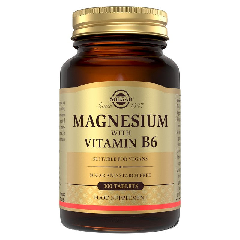 Solgar Magnesium with Vitamin B6 100 Tablets
