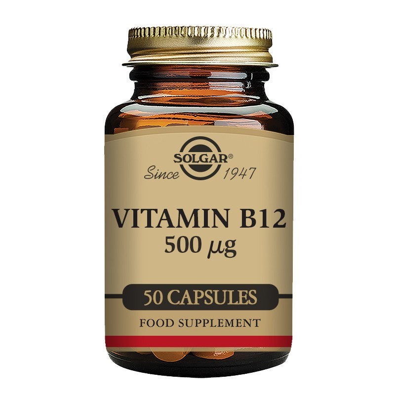Solgar Vitamin B12 500µg 50 Veg Capsules
