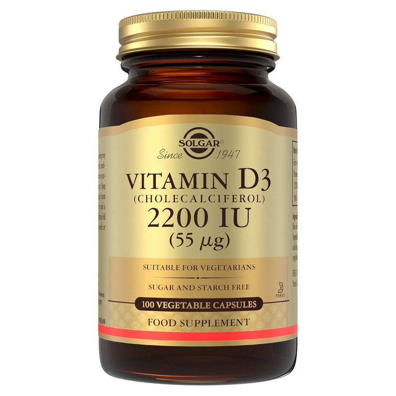 Solgar Vitamin D3 (Cholecalciferol) 2200iu (55µg)