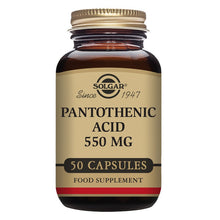 Solgar Pantothenic Acid 550mg 50 Veg Capsules