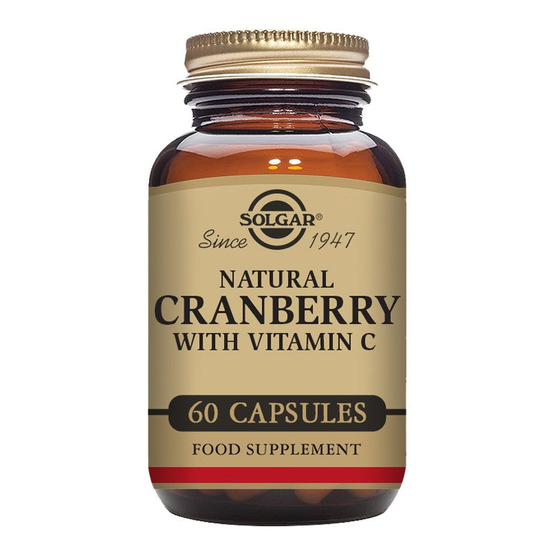 Solgar Natural Cranberry with Vitamin C 60 Veg Capsules