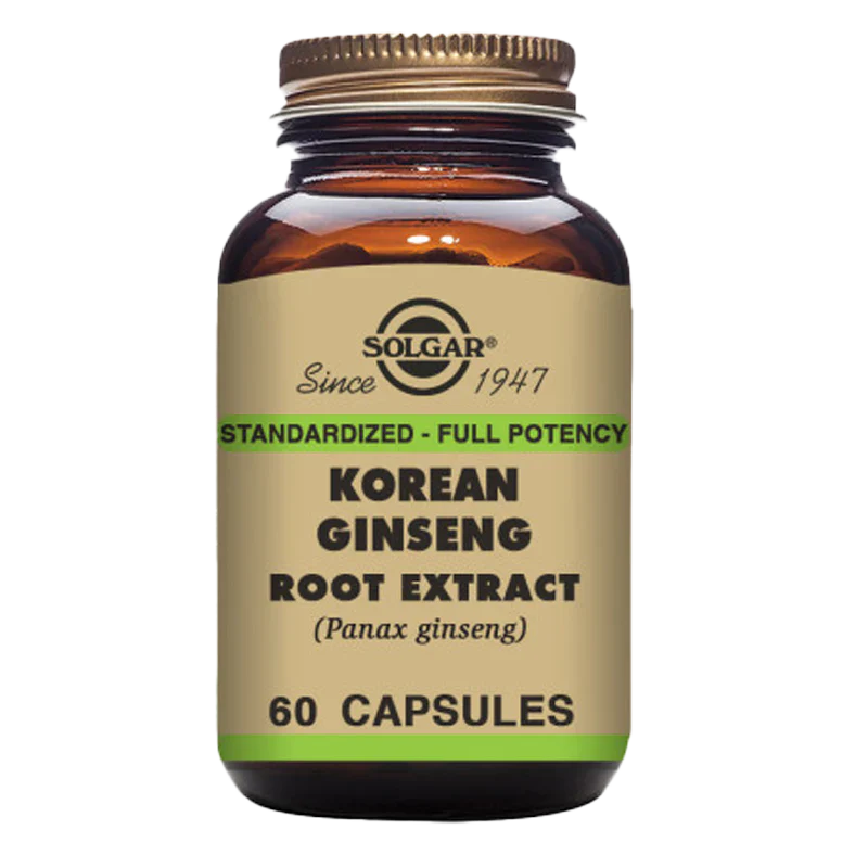 Solgar Korean Ginseng Root Extract 60 Veg Capsules