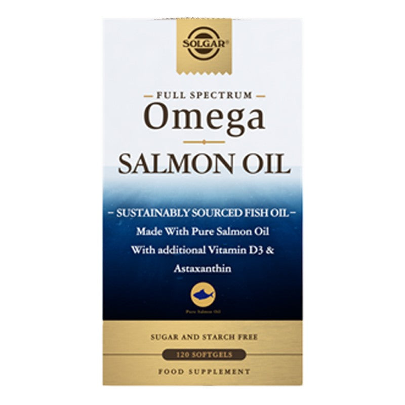 Solgar Full Spectrum Omega Salmon Oil Softgels 120 Softgels