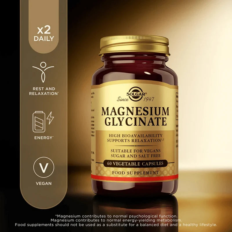 Solgar Magnesium Glycinate 60 Veg Capsules