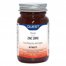 Quest Zinc 30mg (Citrate) 60 Tablets