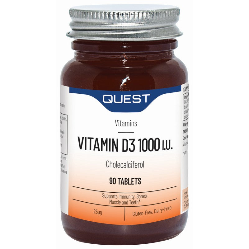 Quest Vitamin D3 1000i.u. 90 Tablets