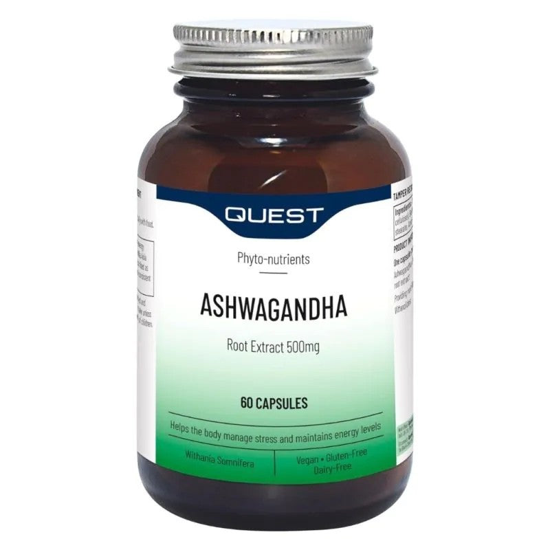 Quest Ashwagandha Root Extract 500mg 60 Capsules