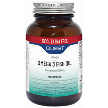 Quest Omega 3 Fish Oil 1000mg (Extra Fill) 45+45 Capsules