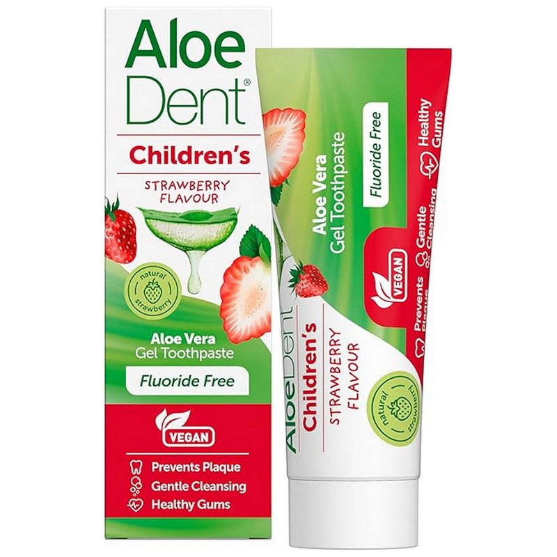 Aloe Dent Children's Aloe Vera Toothpaste Strawberry Flavour 50ml