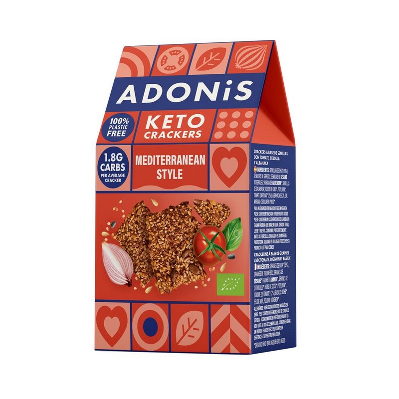 Adonis Mediterranean Style Keto Crackers 60g