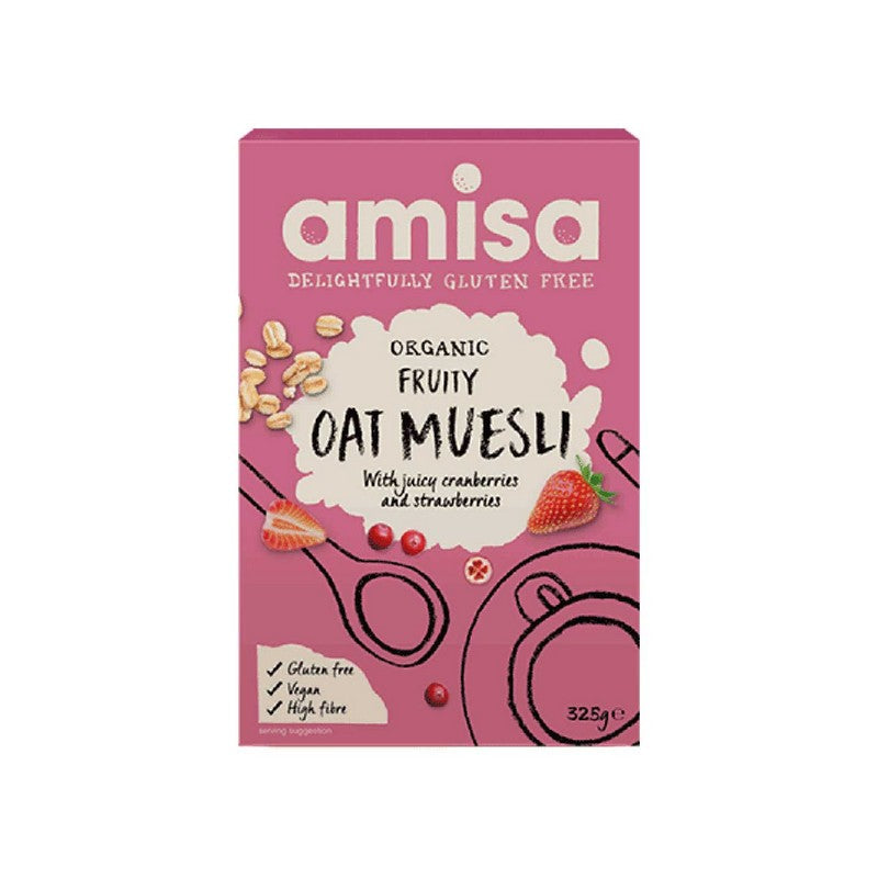 Amisa Organic Gluten Free Fruity Oat Muesli 325g