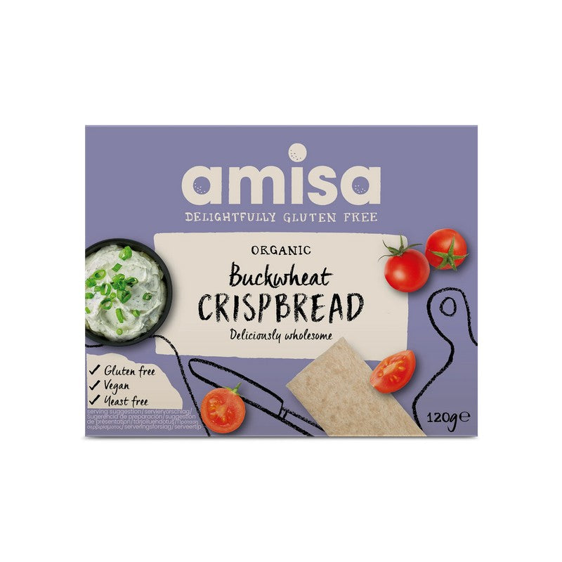 Amisa Organic Buckwheat Crispbread - Gluten-free 120g