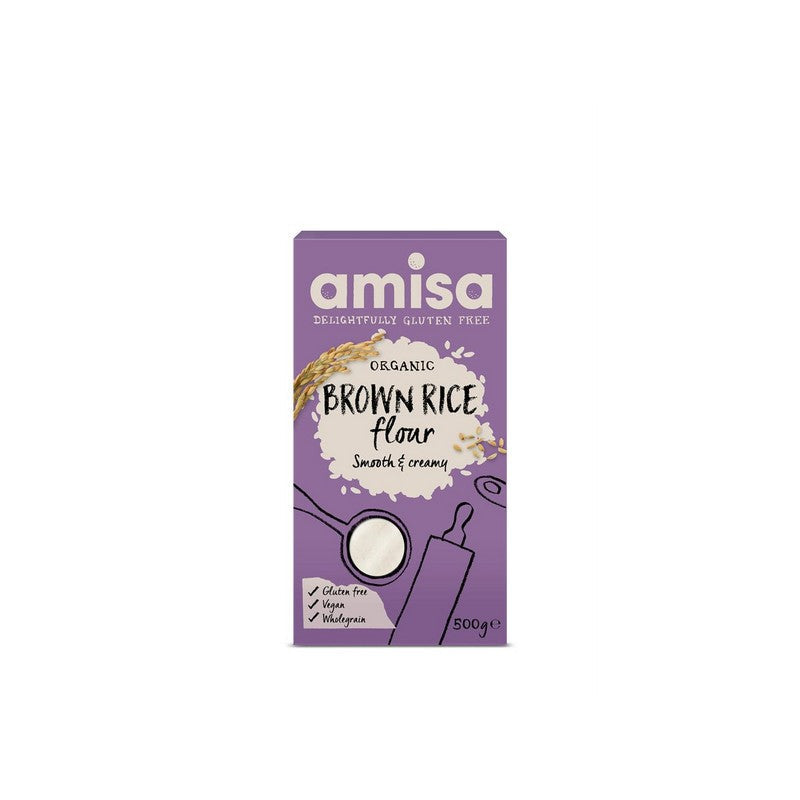 Amisa Organic Brown Rice Flour 500g