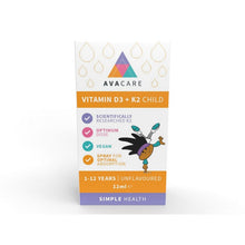 Avacare Vitamin D3 + K2 Child 12ml