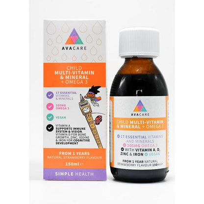 Avacare Child Multi-Vitamin & Mineral + Omega 3 150ml