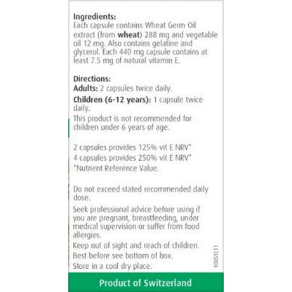 A.Vogel Wheat Germ Oil Capsules 120 Capsules