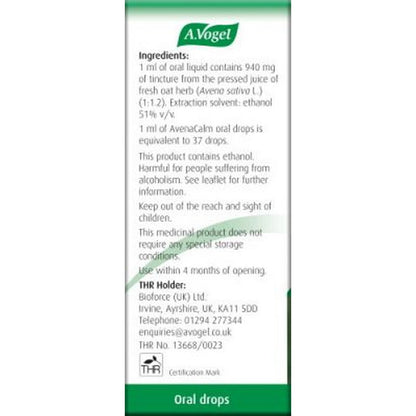 A.Vogel Avenacalm Avena Sativa Oral Drops 50ml
