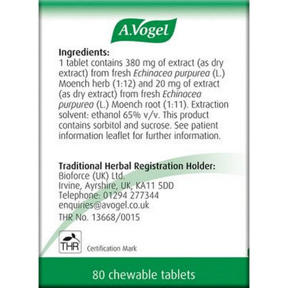 A.Vogel Echinaforce Chewable Cold & Flu Tablets