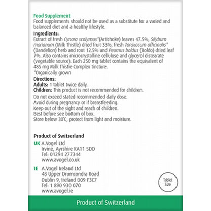 A.Vogel Milk Thistle Tincture Tablets
