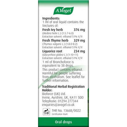A.Vogel Bronchoforce Ivy Complex Oral Drops 50ml