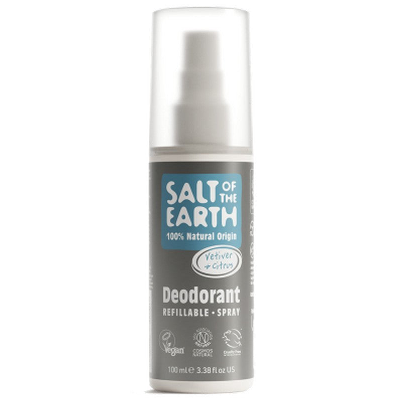Salt Of The Earth Vetiver & Citrus Natural Deodorant Spray 100ml