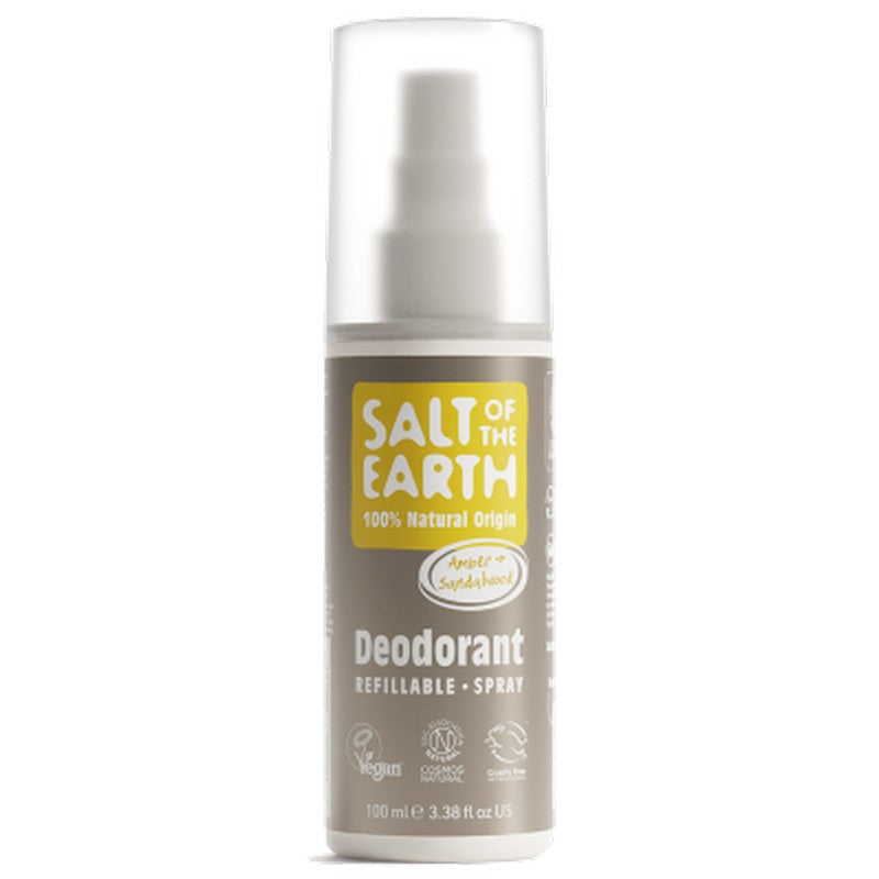 Salt Of The Earth Amber & Sandalwood Natural Deodorant Spray 100ml