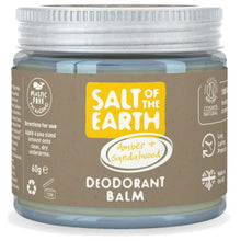 Salt Of The Earth Amber & Sandalwood Natural Deodorant Balm 60g
