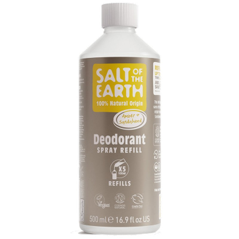 Salt Of The Earth Amber & Sandalwood Refill 500ml