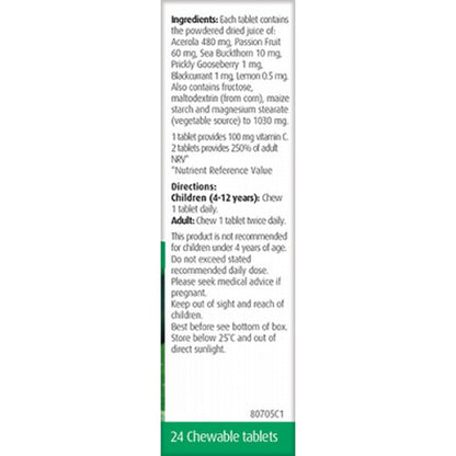 A.Vogel Nature-C For Kids 24 Tablets