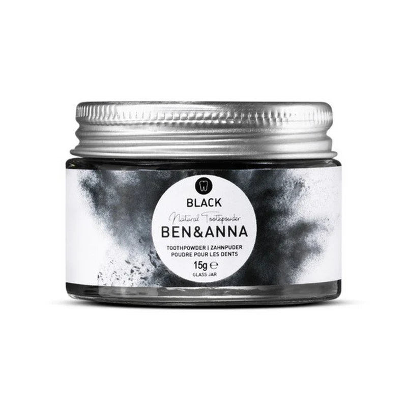 Ben & Anna Toothpaste (Jar) - Black (With Activated Charcoal) 100ml