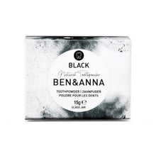 Ben & Anna Toothpowder (Jar) - Black (Whitening) 15g