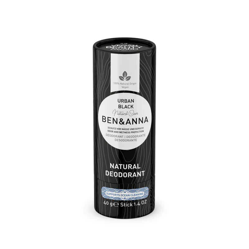 Ben & Anna Natural Deodorant Urban Black (Paper Tube) 40g