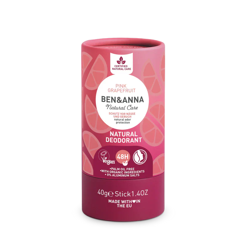 Ben & Anna Natural Deodorant Pink Grapefruit (Paper Tube) 40g