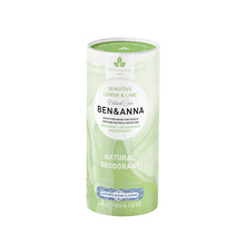 Ben & Anna Natural Deodorant Sensitive Lemon & Lime (Paper Tube) 40g