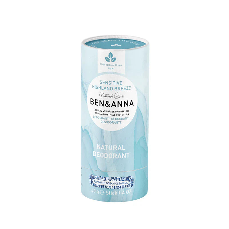 Ben & Anna Natural Deodorant Sensitive Highland Breeze (Paper Tube) 40g