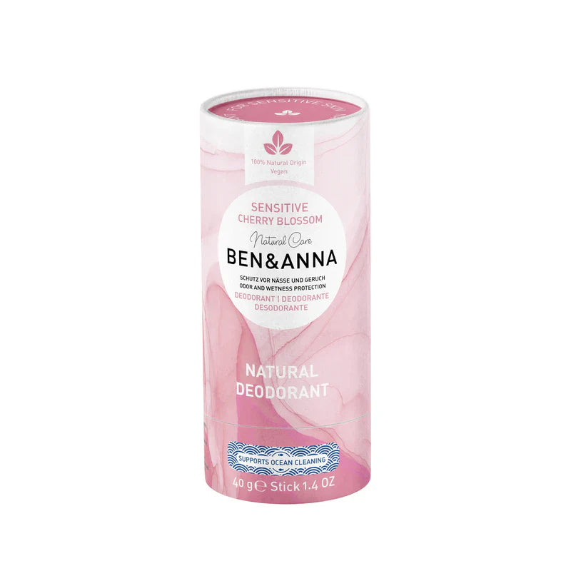Ben & Anna Natural Deodorant Sensitive Japanese Blossom (Paper Tube) 40g