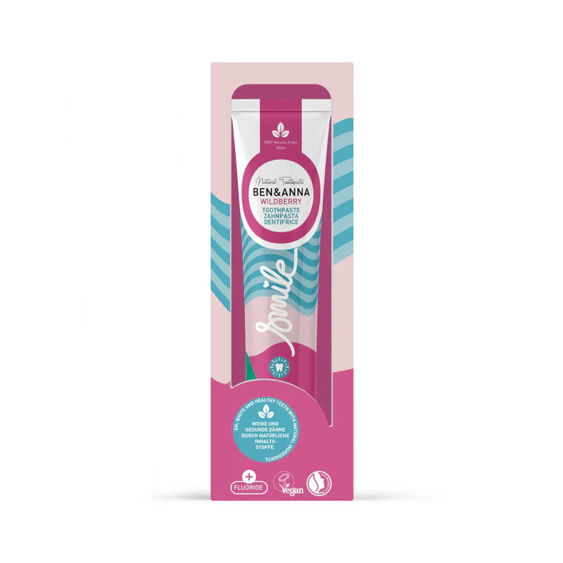 Ben & Anna Toothpaste (Tube) - Wild Berry (With Fluoride) 75ml