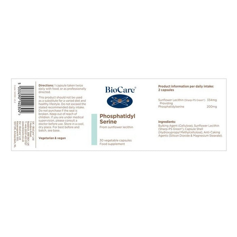 BioCare Phosphatidyl Serine 30 Capsules
