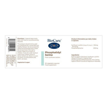 BioCare Phosphatidyl Serine 30 Capsules